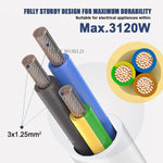 Load image into Gallery viewer, 1 Way 2 Metre Gang Single Socket Mains Power Extension Lead 13A UK 3Pin Plug