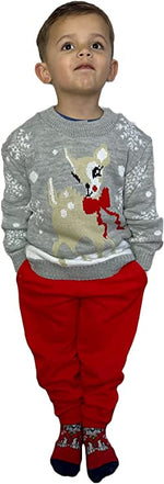 Load image into Gallery viewer, Children's Kids Girls Boys Bambi Christmas Jumper