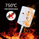 Load image into Gallery viewer, 1 Way 2 Metre Gang Single Socket Mains Power Extension Lead 13A UK 3Pin Plug