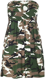 Load image into Gallery viewer, New Womens Ladies Sheering Top Strapless Bandeau Dress Top Jersey Ladies Plus Size Boobtube Top Dress UK 16-22