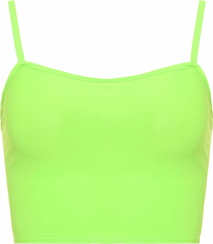 Womens Strappy Sleeveless Ladies Bralet Crop Stretch Vest Top - 8-14