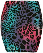 Load image into Gallery viewer, Womens Print Ladies Stretch Bodycon Elasticated Jersey Short Mini Skirt
