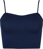 Load image into Gallery viewer, Womens Strappy Sleeveless Ladies Bralet Crop Stretch Vest Top - 8-14