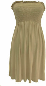 Load image into Gallery viewer, New Womens Ladies Sheering Top Strapless Bandeau Dress Top Jersey Ladies Plus Size Boobtube Top Dress UK 16-22