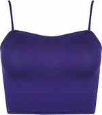 Load image into Gallery viewer, Womens Strappy Sleeveless Ladies Bralet Crop Stretch Vest Top - 8-14