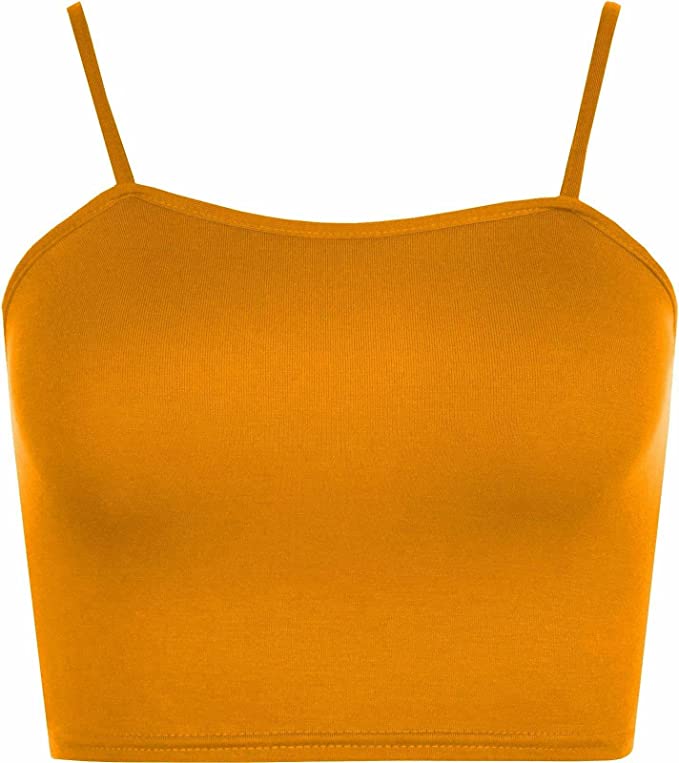 Womens Strappy Sleeveless Ladies Bralet Crop Stretch Vest Top - 8-14