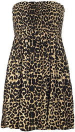 Load image into Gallery viewer, New Womens Ladies Sheering Top Strapless Bandeau Dress Top Jersey Ladies Plus Size Boobtube Top Dress UK 16-22