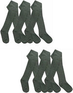 Load image into Gallery viewer, Girls Kids Tights Cotton Rich Plain School Warm Thick Girl Tights School Pair Warm Cotton Rich Plain Soft Children 2-13 Year