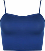 Load image into Gallery viewer, Womens Strappy Sleeveless Ladies Bralet Crop Stretch Vest Top - 8-14