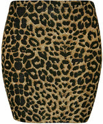 Load image into Gallery viewer, Womens Print Ladies Stretch Bodycon Elasticated Jersey Short Mini Skirt