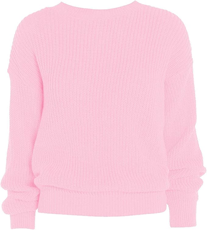 Womens Oversized Chunky Baggy Jumper Knitted Sweater Top 16-26
