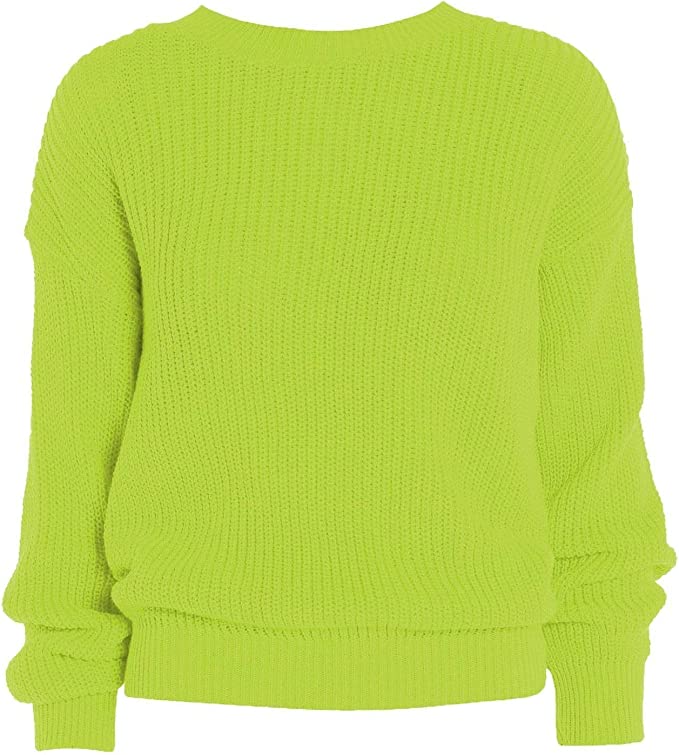 Womens Oversized Chunky Baggy Jumper Knitted Sweater Top 8-14