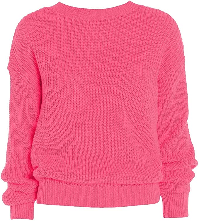 Womens Oversized Chunky Baggy Jumper Knitted Sweater Top 16-26