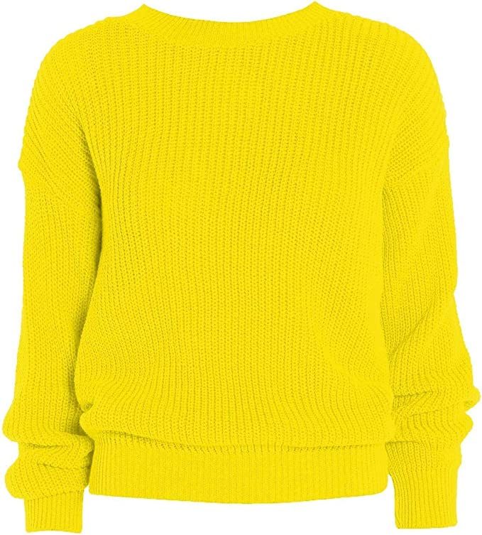 Womens Oversized Chunky Baggy Jumper Knitted Sweater Top 8-14
