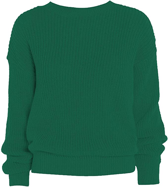 Womens Oversized Chunky Baggy Jumper Knitted Sweater Top 16-26