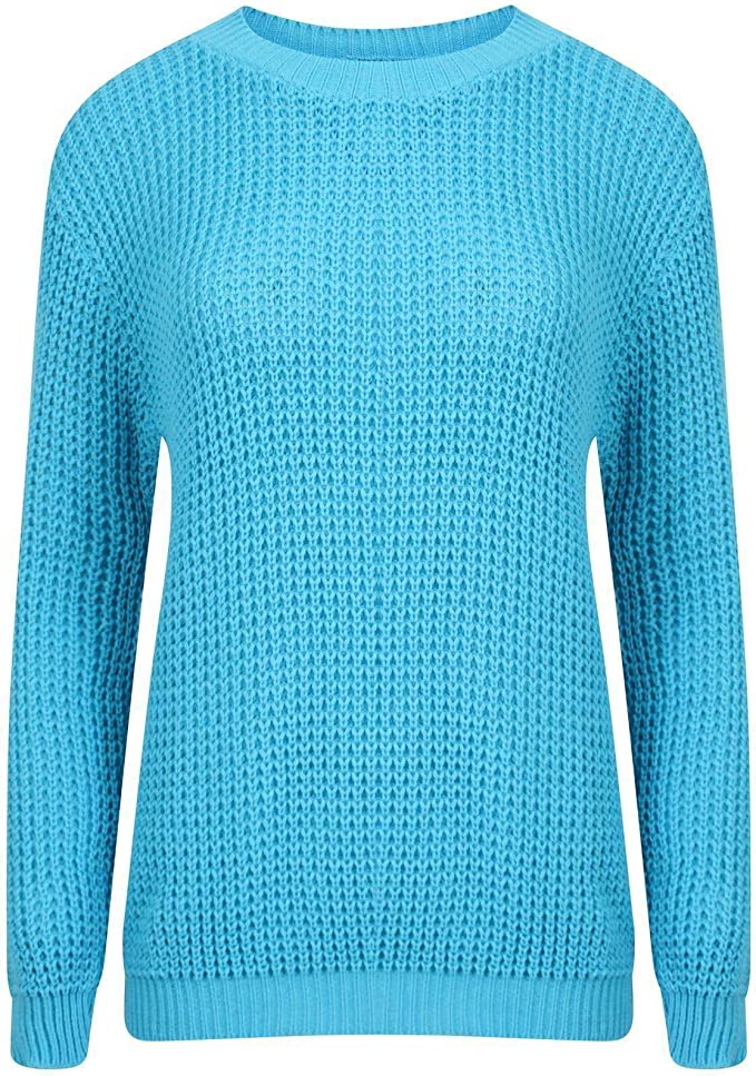 Womens Oversized Chunky Baggy Jumper Knitted Sweater Top 16-26