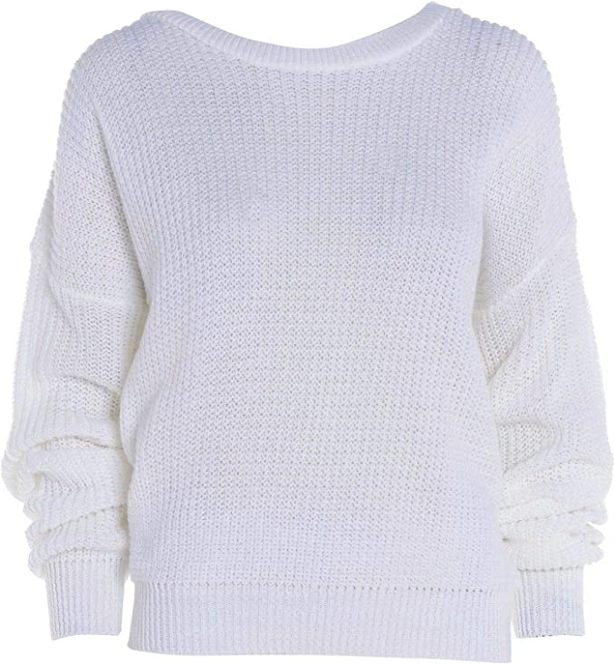 Womens Oversized Chunky Baggy Jumper Knitted Sweater Top 16-26