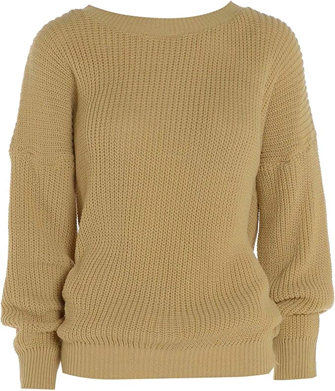 Womens Oversized Chunky Baggy Jumper Knitted Sweater Top 16-26