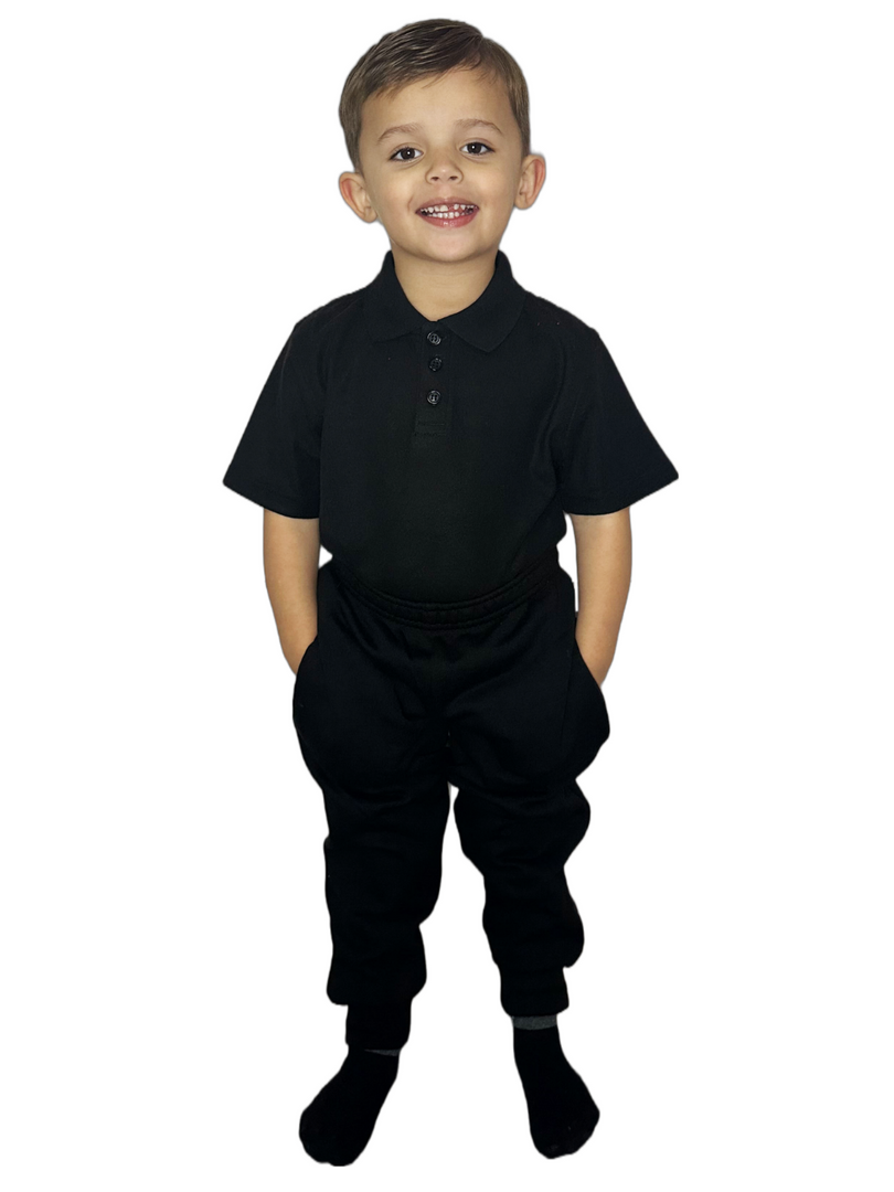 Kids Fleece Jogging Bottoms Boys Girls Sports PE Joggers Children Unisex Casual Fleece Pull On Trouser