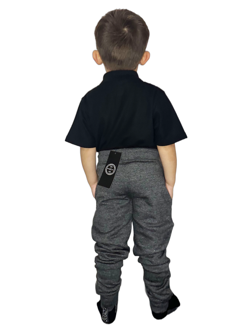 Kids Fleece Jogging Bottoms Boys Girls Sports PE Joggers Children Unisex Casual Fleece Pull On Trouser