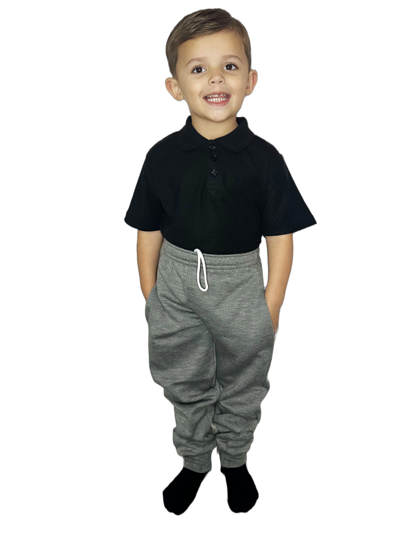 Kids Fleece Jogging Bottoms Boys Girls Sports PE Joggers Children Unisex Casual Fleece Pull On Trouser