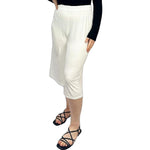 Load image into Gallery viewer, LUXEDIVA  Womens Ladies Plain 3/4 Length Short Palazzo Trousers Casual Wide Leg Culottes Pants Plus Sizes UK 8-26
