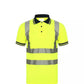 LUXEDIVA Mens HI Viz Polo T-Shirt Top Size S to 2XL