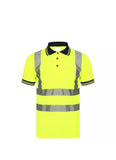 LUXEDIVA Mens HI Viz Polo T-Shirt Top Size S to 2XL