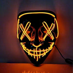 Load image into Gallery viewer, Neon Stitches LED Mask Wire Light Up Purge Halloween Costume Mask Cosplay Party
