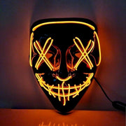 Neon Stitches LED Mask Wire Light Up Purge Halloween Costume Mask Cosplay Party