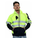Load image into Gallery viewer, HUBIBUBI Mens Hi Viz Body Warmer High Visibility Gilet Jacket | Hi Viz Fleece Lined Waterproof Workwear Security Safety Wear Reflective Tape Gilet Waistcoat Phone &amp; ID Pockets Vest Top S-3XL
