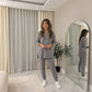 LUXE DIVA Women's Tracksuit Sweatshirt and Joggers