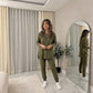 LUXE DIVA Women's Tracksuit Sweatshirt and Joggers