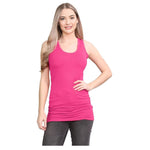 Load image into Gallery viewer, LUXE DIVA Women&#39;s Long Racerback Bodycon Vest Top Fitted Sleeveless Muscle Tank for Gym, Yoga, Fitness &amp; Casual Wear Sizes 8-26
