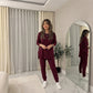 LUXE DIVA Women's Tracksuit Sweatshirt and Joggers