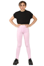 Load image into Gallery viewer, Childrens Plain Full Length Jersey Leggings Girls Stretchy Thick Material Pants
