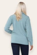 Load image into Gallery viewer, Women&#39;s Ladies Knitted Cable Zipper Collar 2 Pockets Zip All The Way Down 8-14
