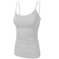 WOMENS CAMI TUNIC DRESS BODYCON LADIES MINI SUMMER STRAPPY PLAIN VEST TOP