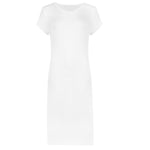 Load image into Gallery viewer, LUXE-DIVA Womens Plus Size Plain Short Sleeve Stretch Ladies Jersey Midi Dress 16-26 Casual Womenswear Viscose Casual Wear Summer Comfort

