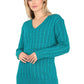 LUXE DIVA LADIES V/N KNITTED LONG SLEEVE JUMPER BACK IN STOCK