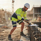 LUXE DIVA Men's Hi Vis Long Sleeve Polo Shirt & Shorts High Visibility Reflective Workwear Set