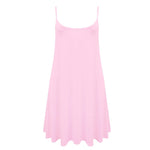 Load image into Gallery viewer, LUXEDIVA Women&#39;s Plain Cami Stretchy Flared Ladies Swing, Mini Dress Long Vest Top 8-22 Casual Soft Womenswear Comfortable Fashion Style Summer Casual Wear
