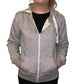 LUXEDIVA Ladies Plain Colour Hoodie Womens Fleece Hooded Top Zip Zipper Hoodie Sweatshirt