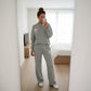 2Pc Knitted Lounge Wear Sets for Women UK, Crew Neck Long Sleeve Top & Drawstring Trousers Tracksuit, Warm Casual Daily Knitwear Set - LUXE DIVA2Pc Knitted Lounge Wear Sets for Women UK, Crew Neck Long Sleeve Top & Drawstring Trousers Tracksuit, Warm Casual Daily Knitwear SetKNitted MaxiLUXE DIVALUXE DIVA2PcKnitLogoTsuitGreySM2Pc Knitted Lounge Wear Sets for Women UK, Crew Neck Long Sleeve Top & Drawstring Trousers Tracksuit, Warm Casual Daily Knitwear Set8-10Gray