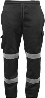 Load image into Gallery viewer, Mens Hi Vis Visibility Viz Safety Fleece Bottoms Work Wear Trouser Jogger Pants
