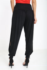 Load image into Gallery viewer, LUXEDIVA  Womens Ladies Side Slit Harem Trouser
