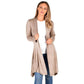 New Womens Ladies Long Sleeve Maxi Boyfriend Cardigan Open Floaty 8-22