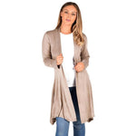 Load image into Gallery viewer, New Womens Ladies Long Sleeve Maxi Boyfriend Cardigan Open Floaty 8-22
