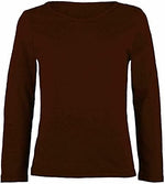 Load image into Gallery viewer, LUXE-DIVA Girls Boy Kids Plain Basic Long Sleeve Round Neck T-Shirt Stretch School Tee Top 2-13 Years
