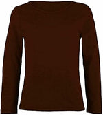 Load image into Gallery viewer, Girls Boy Kids Plain Basic Long Sleeve Round Neck T-Shirt Stretch School Tee Top 2-13 Years
